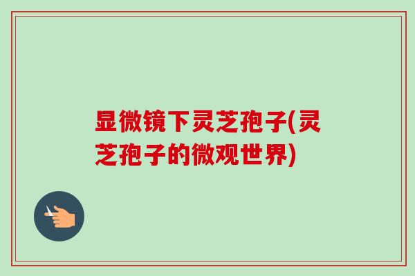 显微镜下灵芝孢子(灵芝孢子的微观世界)-第1张图片-卓越灵芝孢子粉 显微镜下灵芝孢子(灵芝孢子的微观世界)-第1张图片-卓越灵芝孢子粉