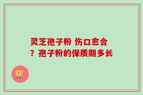 灵芝孢子粉 伤口愈合？孢子粉的保质期多长-第1张图片-卓越灵芝孢子粉