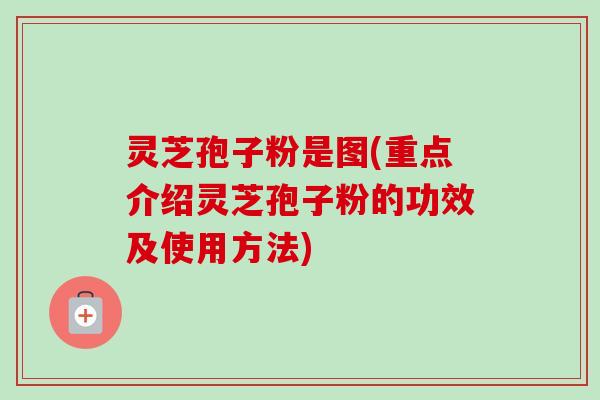 灵芝孢子粉是图(重点介绍灵芝孢子粉的功效及使用方法)-第1张图片-卓越灵芝孢子粉