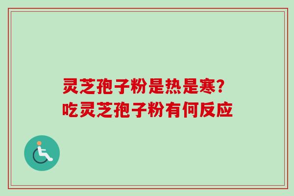 灵芝孢子粉是热是寒？吃灵芝孢子粉有何反应-第1张图片-卓越灵芝孢子粉
