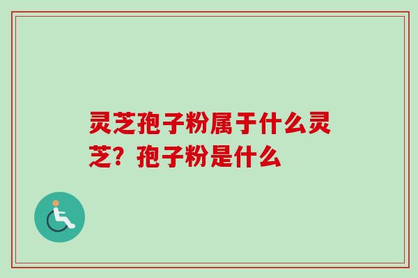 灵芝孢子粉属于什么灵芝?孢子粉是什么-第1张图片-卓越灵芝孢子粉 灵芝孢子粉属于什么灵芝?孢子粉是什么-第1张图片-卓越灵芝孢子粉