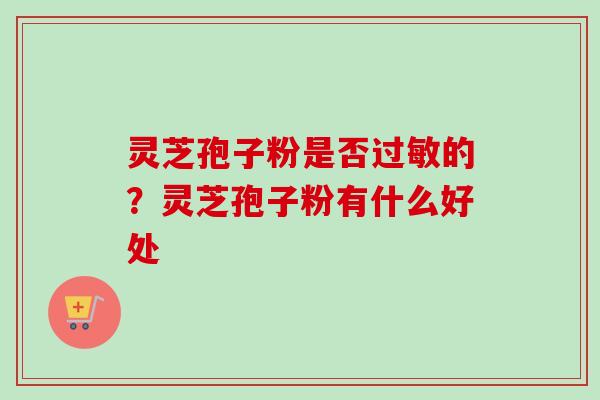 灵芝孢子粉是否过敏的?灵芝孢子粉有什么好处-第1张图片-卓越灵芝孢子粉 灵芝孢子粉是否过敏的?灵芝孢子粉有什么好处-第1张图片-卓越灵芝孢子粉