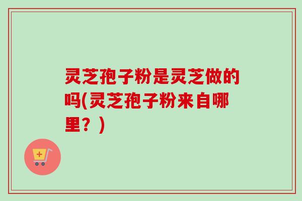 灵芝孢子粉是灵芝做的吗(灵芝孢子粉来自哪里?)-第1张图片-卓越灵芝孢子粉 灵芝孢子粉是灵芝做的吗(灵芝孢子粉来自哪里?)-第1张图片-卓越灵芝孢子粉