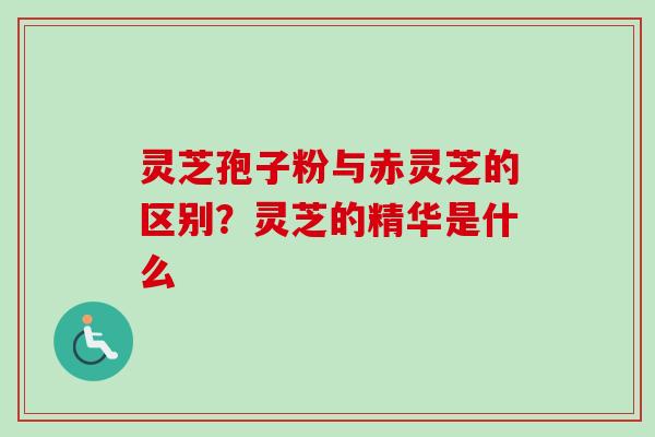 灵芝孢子粉与赤灵芝的区别?灵芝的精华是什么-第1张图片-卓越灵芝孢子粉 灵芝孢子粉与赤灵芝的区别?灵芝的精华是什么-第1张图片-卓越灵芝孢子粉
