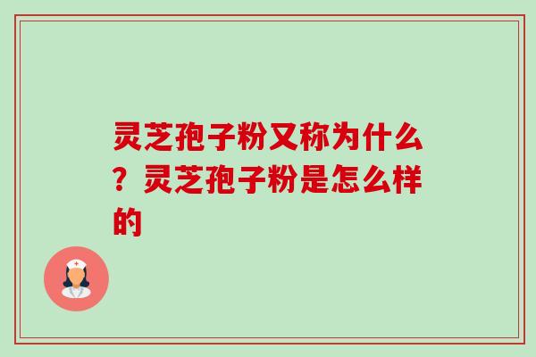灵芝孢子粉又称为什么?灵芝孢子粉是怎么样的-第1张图片-卓越灵芝孢子粉 灵芝孢子粉又称为什么?灵芝孢子粉是怎么样的-第1张图片-卓越灵芝孢子粉