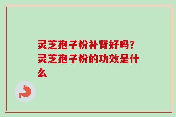 灵芝孢子粉补肾好吗?灵芝孢子粉的功效是什么-第1张图片-卓越灵芝孢子粉 灵芝孢子粉补肾好吗?灵芝孢子粉的功效是什么-第1张图片-卓越灵芝孢子粉