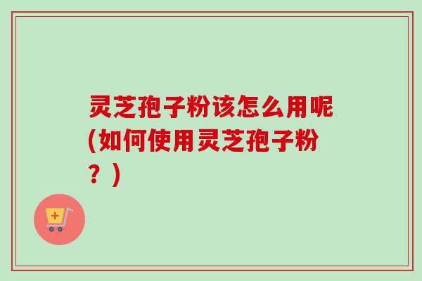 灵芝孢子粉该怎么用呢(如何使用灵芝孢子粉?)-第1张图片-卓越灵芝孢子粉 灵芝孢子粉该怎么用呢(如何使用灵芝孢子粉?)-第1张图片-卓越灵芝孢子粉
