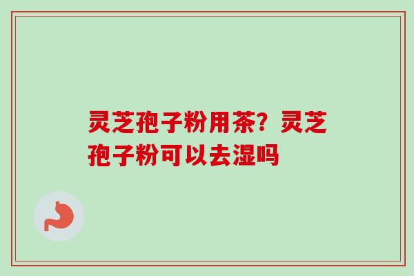 灵芝孢子粉用茶?灵芝孢子粉可以去湿吗-第1张图片-卓越灵芝孢子粉 灵芝孢子粉用茶?灵芝孢子粉可以去湿吗-第1张图片-卓越灵芝孢子粉
