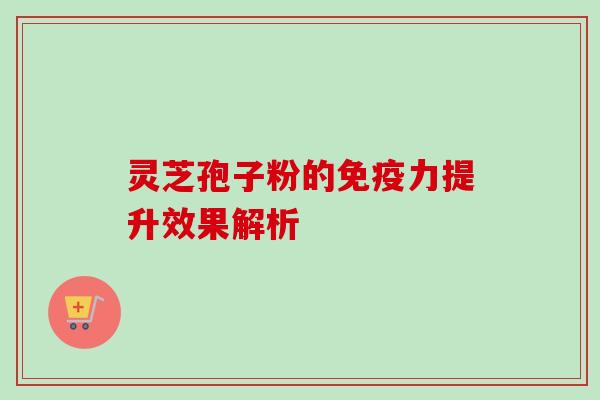 灵芝孢子粉的免疫力提升效果解析-第1张图片-卓越灵芝孢子粉 灵芝孢子粉的免疫力提升效果解析-第1张图片-卓越灵芝孢子粉