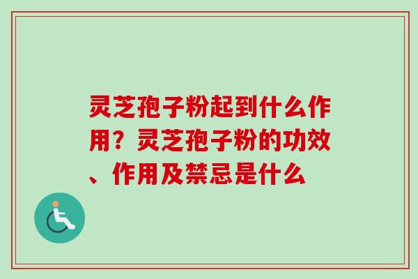灵芝孢子粉起到什么作用?灵芝孢子粉的功效、作用及禁忌是什么-第1张图片-卓越灵芝孢子粉 灵芝孢子粉起到什么作用?灵芝孢子粉的功效、作用及禁忌是什么-第1张图片-卓越灵芝孢子粉