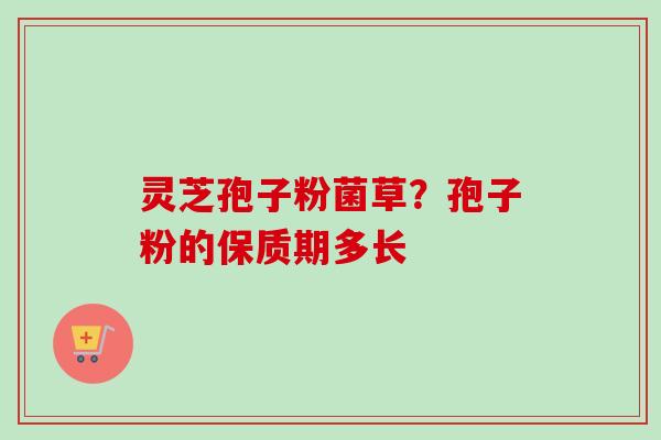 灵芝孢子粉菌草?孢子粉的保质期多长-第1张图片-卓越灵芝孢子粉 灵芝孢子粉菌草?孢子粉的保质期多长-第1张图片-卓越灵芝孢子粉