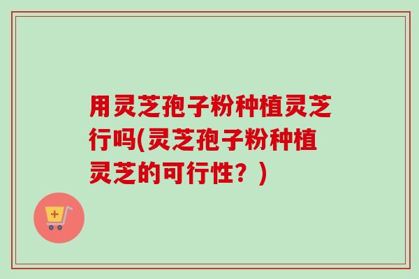 用灵芝孢子粉种植灵芝行吗(灵芝孢子粉种植灵芝的可行性?)-第1张图片-卓越灵芝孢子粉 用灵芝孢子粉种植灵芝行吗(灵芝孢子粉种植灵芝的可行性?)-第1张图片-卓越灵芝孢子粉