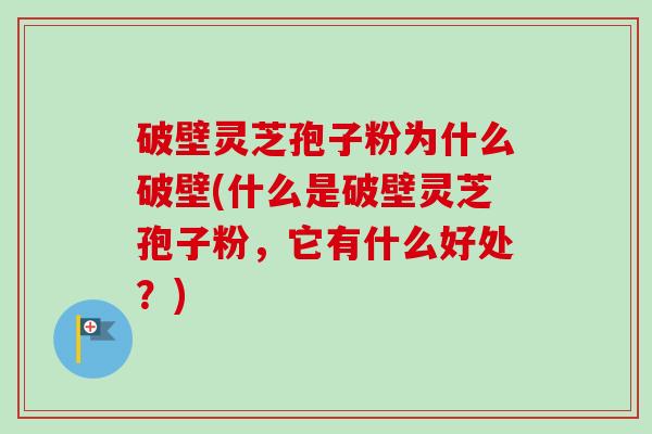 破壁灵芝孢子粉为什么破壁(什么是破壁灵芝孢子粉,它有什么好处?)-第1张图片-卓越灵芝孢子粉 破壁灵芝孢子粉为什么破壁(什么是破壁灵芝孢子粉,它有什么好处?)-第1张图片-卓越灵芝孢子粉