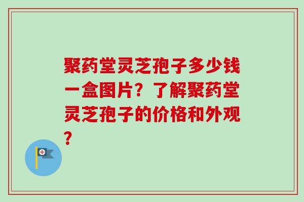 聚药堂灵芝孢子多少钱一盒图片?了解聚药堂灵芝孢子的价格和外观?-第1张图片-卓越灵芝孢子粉 聚药堂灵芝孢子多少钱一盒图片?了解聚药堂灵芝孢子的价格和外观?-第1张图片-卓越灵芝孢子粉