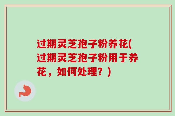 过期灵芝孢子粉养花(过期灵芝孢子粉用于养花,如何处理?)-第1张图片-卓越灵芝孢子粉 过期灵芝孢子粉养花(过期灵芝孢子粉用于养花,如何处理?)-第1张图片-卓越灵芝孢子粉