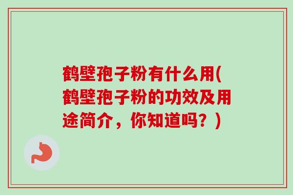 鹤壁孢子粉有什么用(鹤壁孢子粉的功效及用途简介,你知道吗?)-第1张图片-卓越灵芝孢子粉 鹤壁孢子粉有什么用(鹤壁孢子粉的功效及用途简介,你知道吗?)-第1张图片-卓越灵芝孢子粉