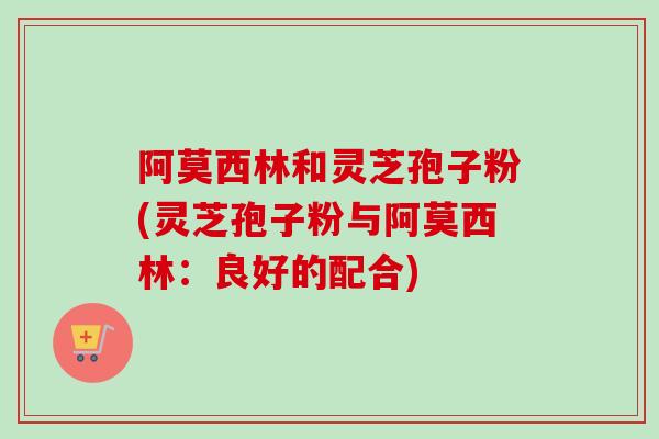 阿莫西林和灵芝孢子粉(灵芝孢子粉与阿莫西林:良好的配合)-第1张图片-卓越灵芝孢子粉 阿莫西林和灵芝孢子粉(灵芝孢子粉与阿莫西林:良好的配合)-第1张图片-卓越灵芝孢子粉