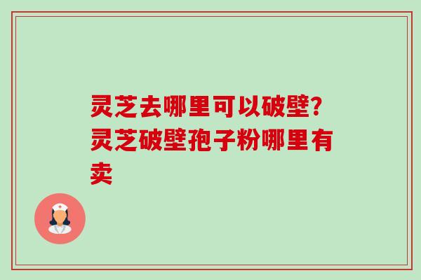 灵芝去哪里可以破壁？灵芝破壁孢子粉哪里有卖-第1张图片-卓越灵芝孢子粉
