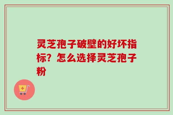 灵芝孢子破壁的好坏指标？怎么选择灵芝孢子粉-第1张图片-卓越灵芝孢子粉