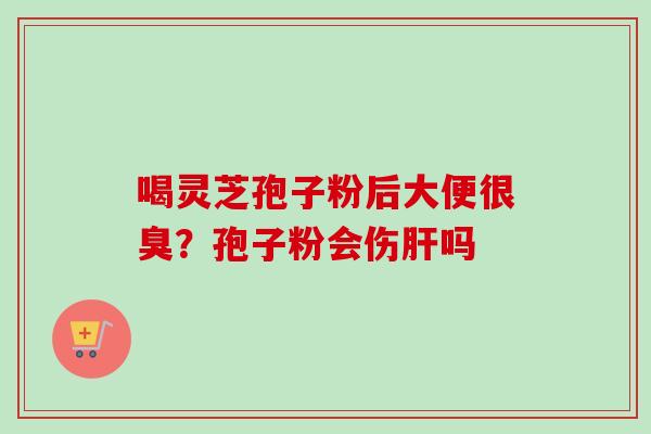 喝灵芝孢子粉后大便很臭?孢子粉会伤肝吗-第1张图片-卓越灵芝孢子粉 喝灵芝孢子粉后大便很臭?孢子粉会伤肝吗-第1张图片-卓越灵芝孢子粉