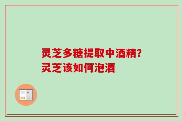 灵芝多糖提取中酒精?灵芝该如何泡酒-第1张图片-卓越灵芝孢子粉 灵芝多糖提取中酒精?灵芝该如何泡酒-第1张图片-卓越灵芝孢子粉