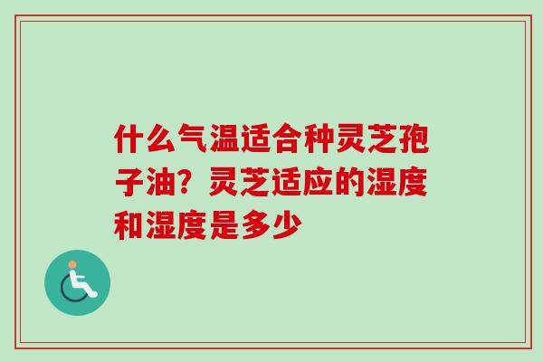 什么气温适合种灵芝孢子油?灵芝适应的湿度和湿度是多少-第1张图片-卓越灵芝孢子粉 什么气温适合种灵芝孢子油?灵芝适应的湿度和湿度是多少-第1张图片-卓越灵芝孢子粉