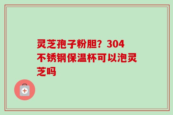 灵芝孢子粉胆？304不锈钢保温杯可以泡灵芝吗-第1张图片-卓越灵芝孢子粉
