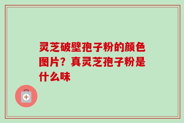 灵芝破壁孢子粉的颜色图片？真灵芝孢子粉是什么味-第1张图片-卓越灵芝孢子粉