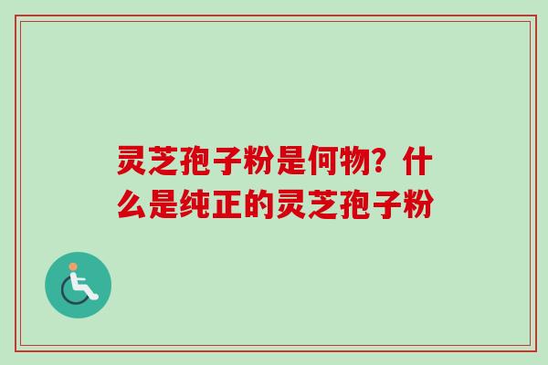 灵芝孢子粉是何物？什么是纯正的灵芝孢子粉-第1张图片-卓越灵芝孢子粉