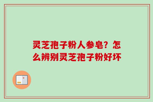 灵芝孢子粉人参皂？怎么辨别灵芝孢子粉好坏-第1张图片-卓越灵芝孢子粉