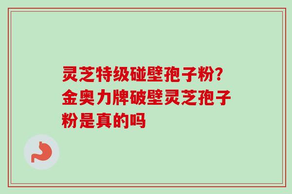 灵芝特级碰壁孢子粉?金奥力牌破壁灵芝孢子粉是真的吗-第1张图片-卓越灵芝孢子粉 灵芝特级碰壁孢子粉?金奥力牌破壁灵芝孢子粉是真的吗-第1张图片-卓越灵芝孢子粉