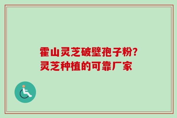 霍山灵芝破壁孢子粉?灵芝种植的可靠厂家-第1张图片-卓越灵芝孢子粉 霍山灵芝破壁孢子粉?灵芝种植的可靠厂家-第1张图片-卓越灵芝孢子粉