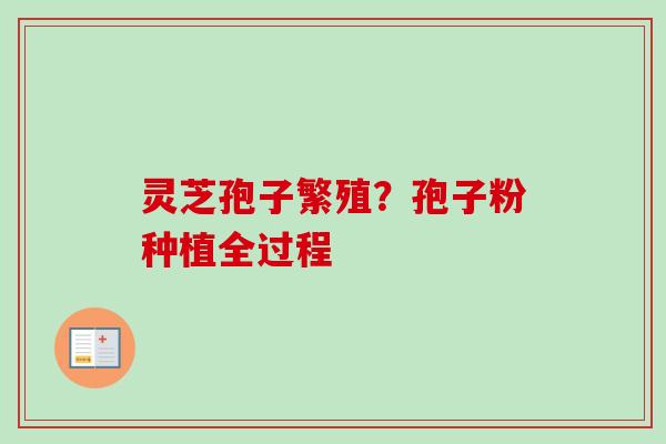 灵芝孢子繁殖?孢子粉种植全过程-第1张图片-卓越灵芝孢子粉 灵芝孢子繁殖?孢子粉种植全过程-第1张图片-卓越灵芝孢子粉