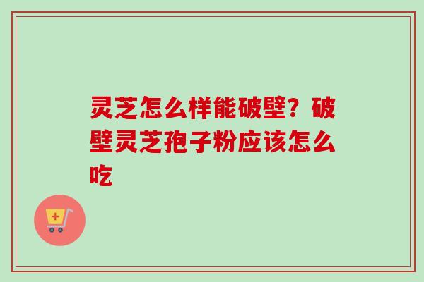 灵芝怎么样能破壁?破壁灵芝孢子粉应该怎么吃-第1张图片-卓越灵芝孢子粉 灵芝怎么样能破壁?破壁灵芝孢子粉应该怎么吃-第1张图片-卓越灵芝孢子粉