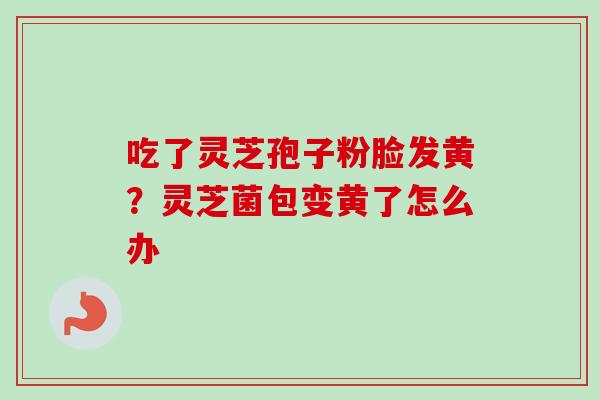 吃了灵芝孢子粉脸发黄？灵芝菌包变黄了怎么办-第1张图片-卓越灵芝孢子粉
