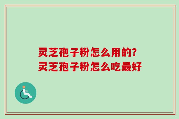 灵芝孢子粉怎么用的?灵芝孢子粉怎么吃最好-第1张图片-卓越灵芝孢子粉 灵芝孢子粉怎么用的?灵芝孢子粉怎么吃最好-第1张图片-卓越灵芝孢子粉