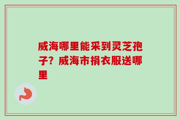 威海哪里能采到灵芝孢子?威海市捐衣服送哪里-第1张图片-卓越灵芝孢子粉 威海哪里能采到灵芝孢子?威海市捐衣服送哪里-第1张图片-卓越灵芝孢子粉