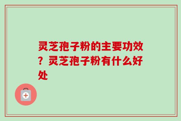 灵芝孢子粉的主要功效?灵芝孢子粉有什么好处-第1张图片-卓越灵芝孢子粉 灵芝孢子粉的主要功效?灵芝孢子粉有什么好处-第1张图片-卓越灵芝孢子粉