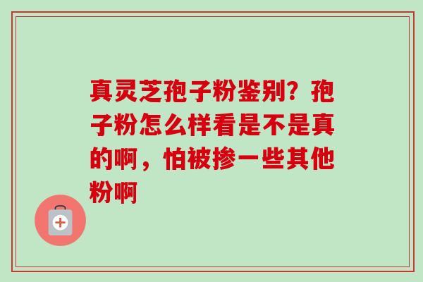 真灵芝孢子粉鉴别?孢子粉怎么样看是不是真的啊,怕被掺一些其他粉啊-第1张图片-卓越灵芝孢子粉 真灵芝孢子粉鉴别?孢子粉怎么样看是不是真的啊,怕被掺一些其他粉啊-第1张图片-卓越灵芝孢子粉