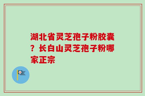 湖北省灵芝孢子粉胶囊?长白山灵芝孢子粉哪家正宗-第1张图片-卓越灵芝孢子粉 湖北省灵芝孢子粉胶囊?长白山灵芝孢子粉哪家正宗-第1张图片-卓越灵芝孢子粉