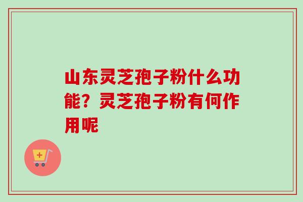 山东灵芝孢子粉什么功能?灵芝孢子粉有何作用呢-第1张图片-卓越灵芝孢子粉 山东灵芝孢子粉什么功能?灵芝孢子粉有何作用呢-第1张图片-卓越灵芝孢子粉