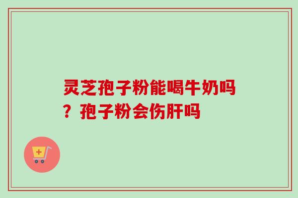 灵芝孢子粉能喝牛奶吗?孢子粉会伤肝吗-第1张图片-卓越灵芝孢子粉 灵芝孢子粉能喝牛奶吗?孢子粉会伤肝吗-第1张图片-卓越灵芝孢子粉