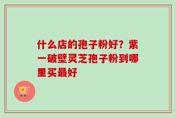 什么店的孢子粉好?紫一破壁灵芝孢子粉到哪里买最好-第1张图片-卓越灵芝孢子粉 什么店的孢子粉好?紫一破壁灵芝孢子粉到哪里买最好-第1张图片-卓越灵芝孢子粉