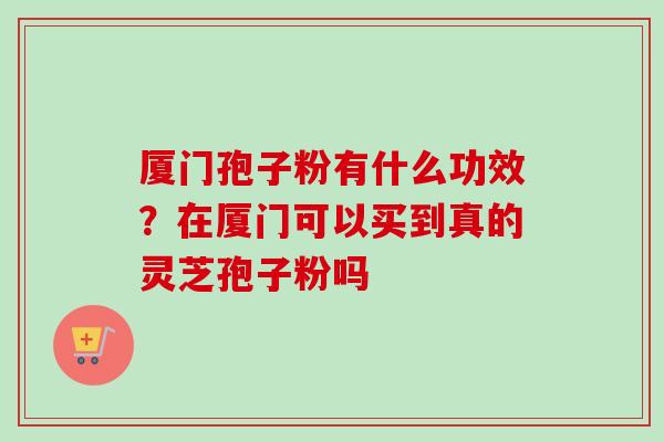 厦门孢子粉有什么功效?在厦门可以买到真的灵芝孢子粉吗-第1张图片-卓越灵芝孢子粉 厦门孢子粉有什么功效?在厦门可以买到真的灵芝孢子粉吗-第1张图片-卓越灵芝孢子粉