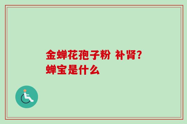 金蝉花孢子粉 补肾?蝉宝是什么-第1张图片-卓越灵芝孢子粉 金蝉花孢子粉 补肾?蝉宝是什么-第1张图片-卓越灵芝孢子粉