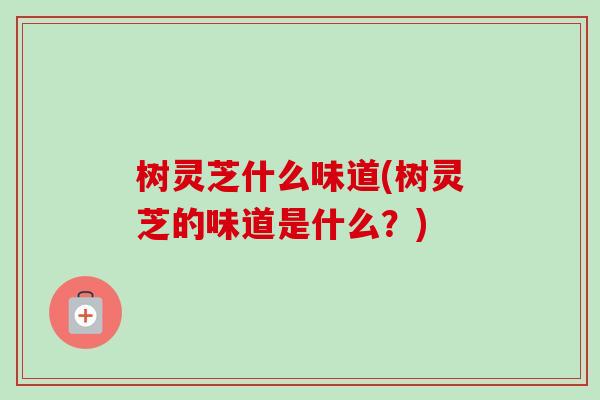 树灵芝什么味道(树灵芝的味道是什么？)-第1张图片-卓越灵芝孢子粉