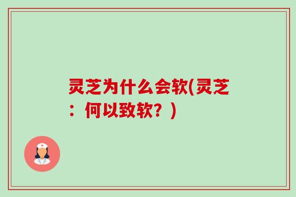 灵芝为什么会软(灵芝：何以致软？)-第1张图片-卓越灵芝孢子粉