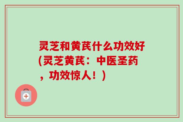 灵芝和黄芪什么功效好(灵芝黄芪:中医圣药,功效惊人!)-第1张图片-卓越灵芝孢子粉 灵芝和黄芪什么功效好(灵芝黄芪:中医圣药,功效惊人!)-第1张图片-卓越灵芝孢子粉