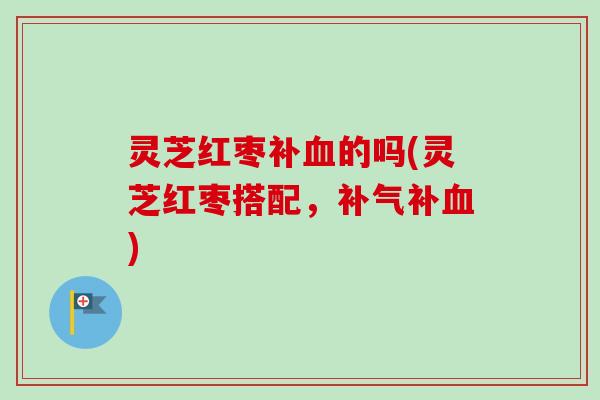 灵芝红枣补血的吗(灵芝红枣搭配,补气补血)-第1张图片-卓越灵芝孢子粉 灵芝红枣补血的吗(灵芝红枣搭配,补气补血)-第1张图片-卓越灵芝孢子粉