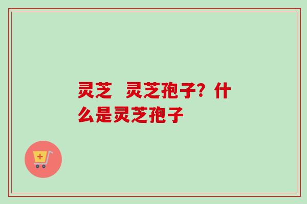 灵芝  灵芝孢子？什么是灵芝孢子-第1张图片-卓越灵芝孢子粉